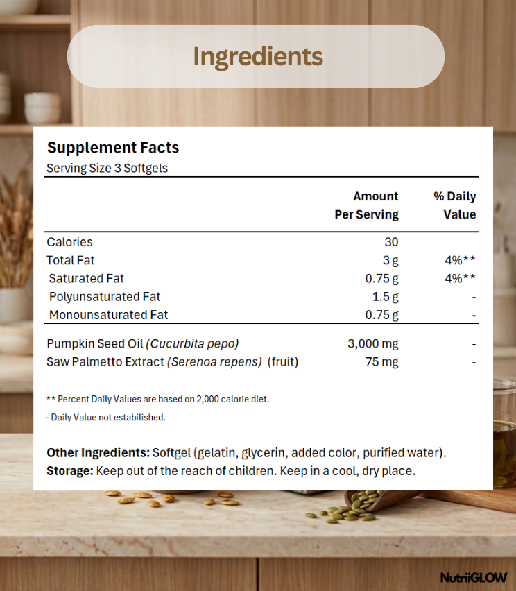 Pumpkin Seed Oil Softgels